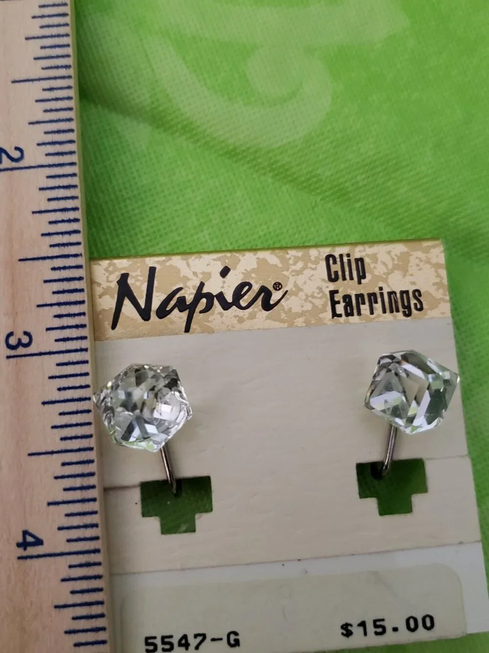 Vintage Napier Crystal Earrings